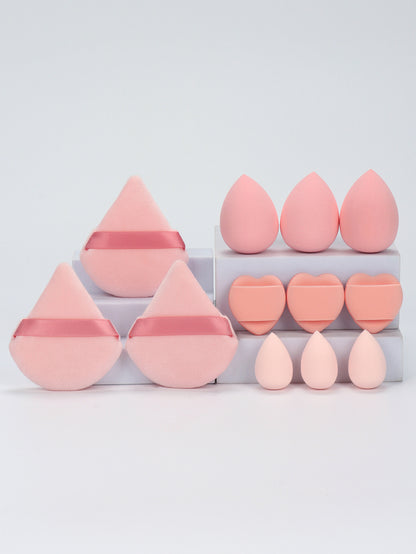 Makeup Sponge Set, Loose Powder Puffs, Mini Air Cushion Puffs, Beauty Eggs, Mini Beauty Sponges for All Makeup