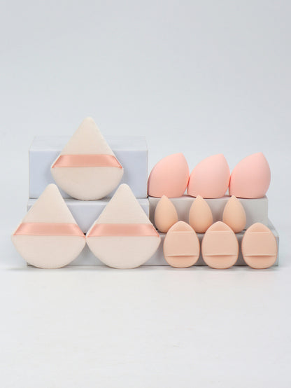 Makeup Sponge Set, Loose Powder Puffs, Mini Air Cushion Puffs, Beauty Eggs, Mini Beauty Sponges for All Makeup