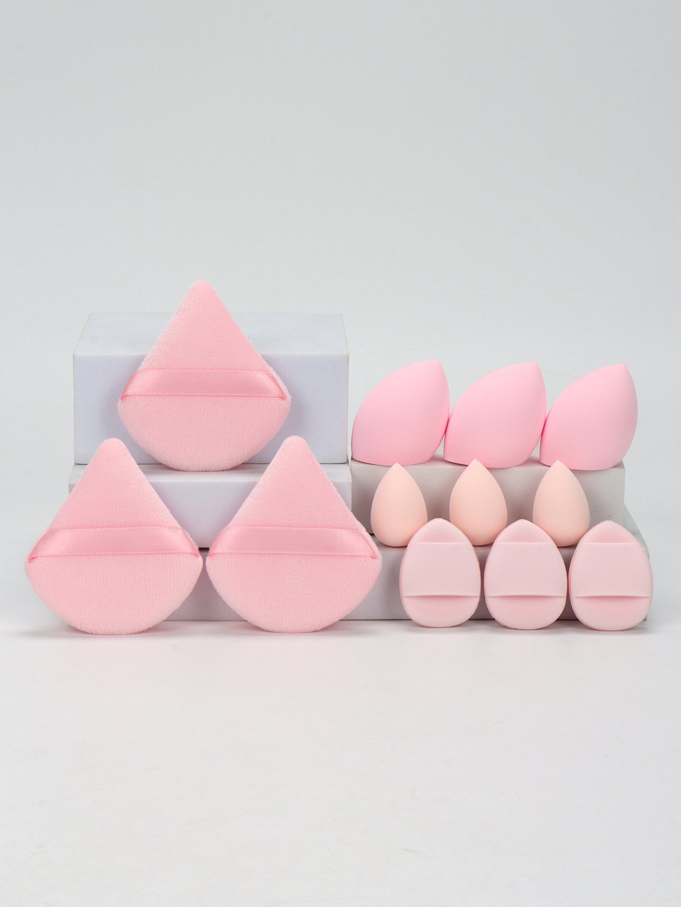 Makeup Sponge Set, Loose Powder Puffs, Mini Air Cushion Puffs, Beauty Eggs, Mini Beauty Sponges for All Makeup