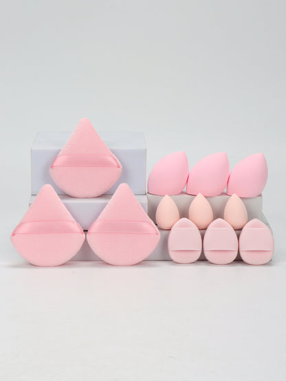 Makeup Sponge Set, Loose Powder Puffs, Mini Air Cushion Puffs, Beauty Eggs, Mini Beauty Sponges for All Makeup