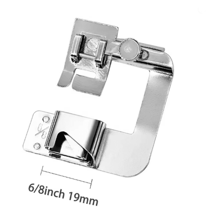 Precision Rolled Hem Presser Foot Set 9mm-25mm for Sewing Machines