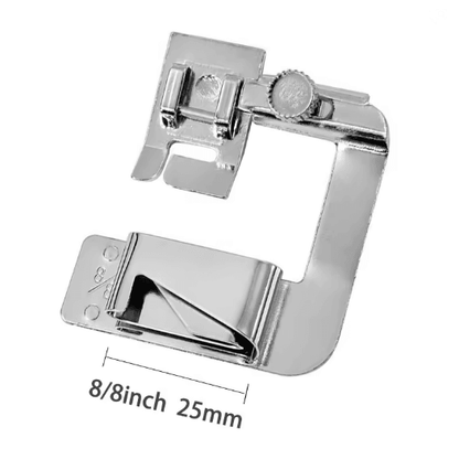 Professional Rolled Hem Presser Foot Set 9 mm-25 mm for Sewing Machines