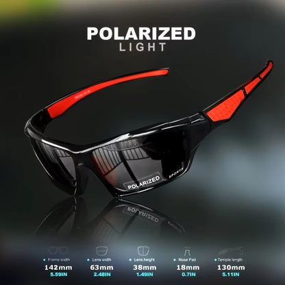 ProGlide 2-in-1 Sports Polarized Sunglasses – Lightweight Night-Vision Shades for Cycling, Driving & Fishing