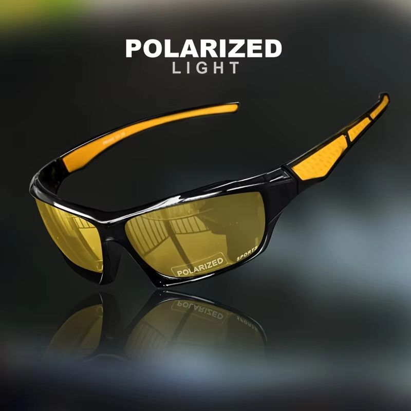 ProGlide 2-in-1 Sports Polarized Sunglasses – Lightweight Night-Vision Shades for Cycling, Driving & Fishing
