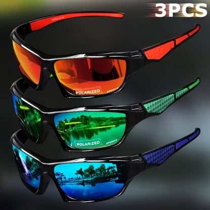 ProGlide 2-in-1 Sports Polarized Sunglasses – Lightweight Night-Vision Shades for Cycling, Driving & Fishing