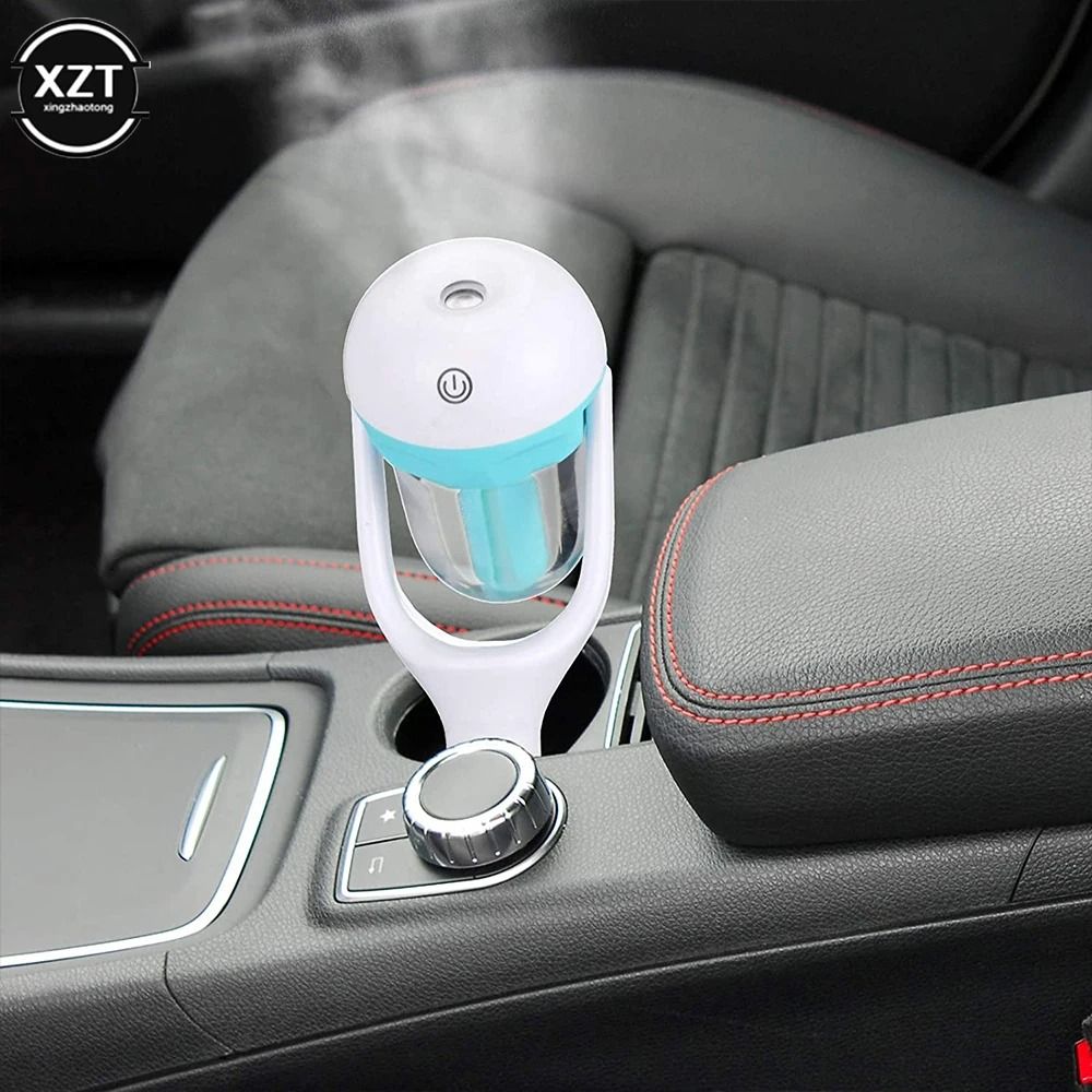Mini Car Air Humidifier and Aroma Diffuser Portable Essential Oil Purifier