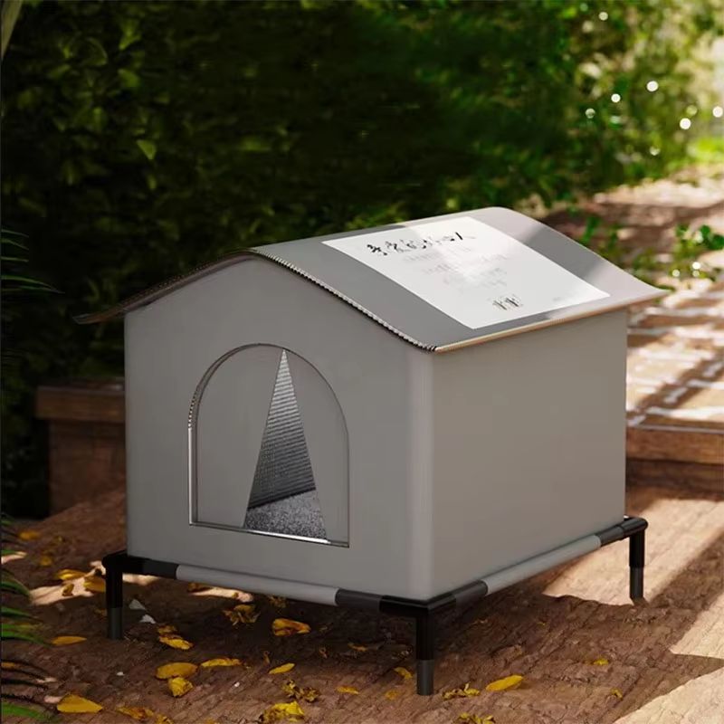 CozyCave Waterproof Outdoor Pet House – Foldable Winter Warm Bed for Small Dogs & Cats