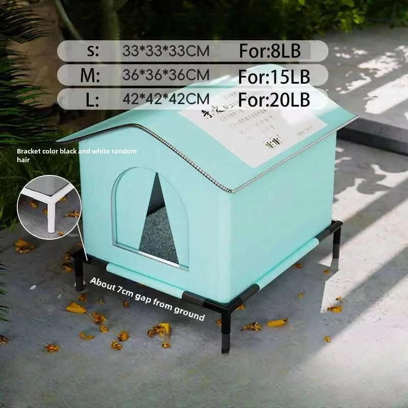 CozyCave Waterproof Outdoor Pet House – Foldable Winter Warm Bed for Small Dogs & Cats
