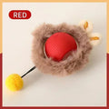 red plush ball
