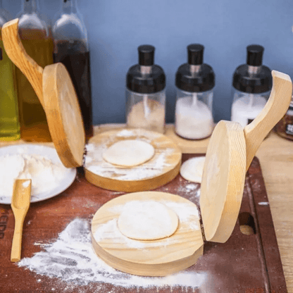 WoodCraft Dumpling & Pastry Press – easy dumpling wrapper maker