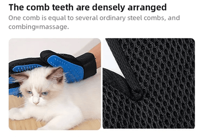 PetComfort Silicone Grooming Glove – pet hair remover mitt for cats and dogs