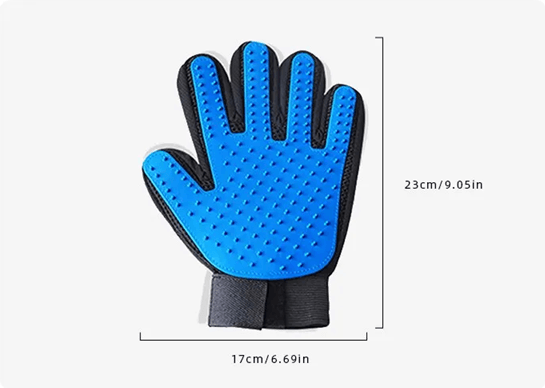 PetComfort Silicone Grooming Glove – pet hair remover mitt for cats and dogs