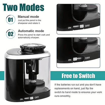 SharpEase Electric Pencil Sharpener – Automatic Desktop Sharpener for School and Office Use