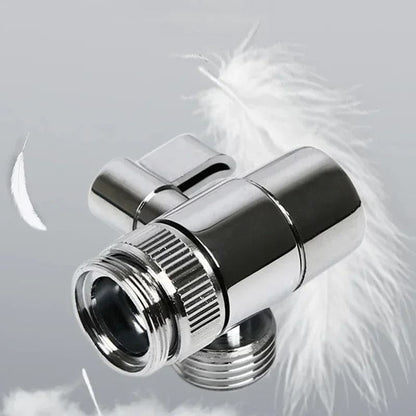 Sink Faucet Adapter Diverter Valve – Zinc Alloy Kitchen and Bathroom Splitter Connector for Showers and Water Filters