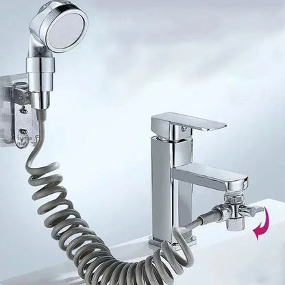 Sink Faucet Adapter Diverter Valve – Zinc Alloy Kitchen and Bathroom Splitter Connector for Showers and Water Filters