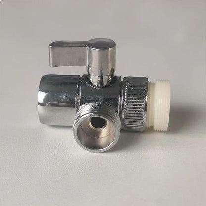 Sink Faucet Adapter Diverter Valve – Zinc Alloy Kitchen and Bathroom Splitter Connector for Showers and Water Filters