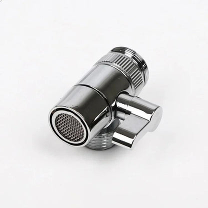 Sink Faucet Adapter Diverter Valve – Zinc Alloy Kitchen and Bathroom Splitter Connector for Showers and Water Filters