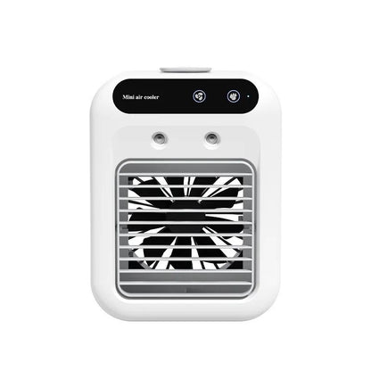 Portable Air Conditioner Cooling Fan with Humidifier and USB Rechargeable Mini AC for Car, Office, and Travel