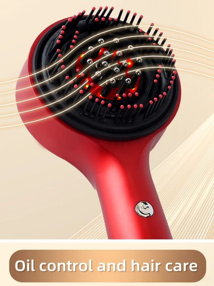 Red Light Hair Comb Massager with Scalp Therapy and Hair Growth Stimulation