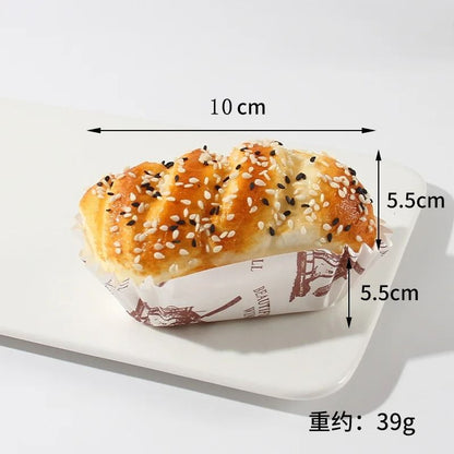 Fake Cake Bread Cupcake Pastry Bakery Artificial Soft Bread Food Model Props Refrigerator Stickers Simulation Dessert
