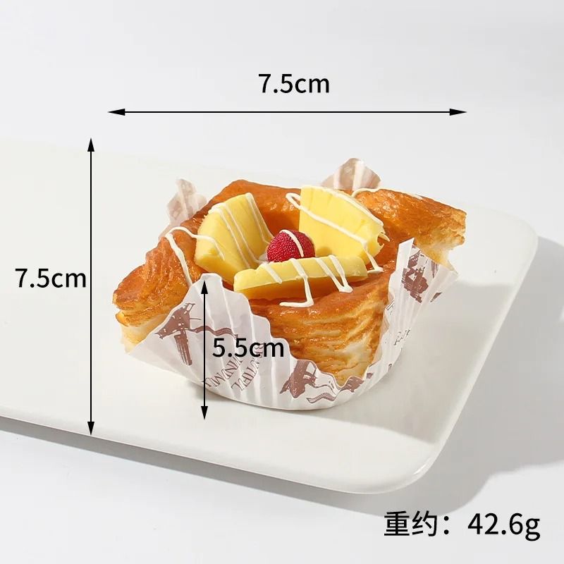 Fake Cake Bread Cupcake Pastry Bakery Artificial Soft Bread Food Model Props Refrigerator Stickers Simulation Dessert