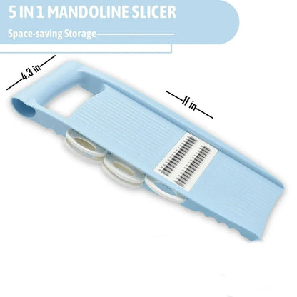 5 in 1 Mandoline Slicer Vegetable Cutter Multi Blade Kitchen Tool
