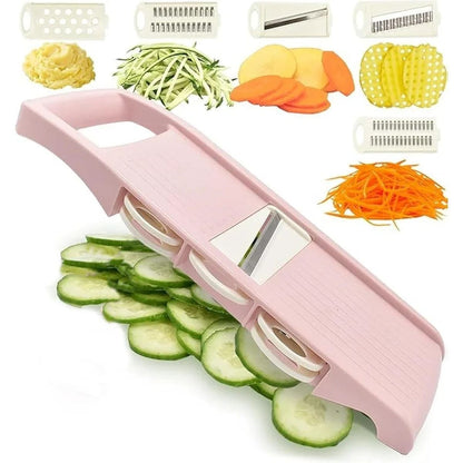 5 in 1 Mandoline Slicer Vegetable Cutter Multi Blade Kitchen Tool