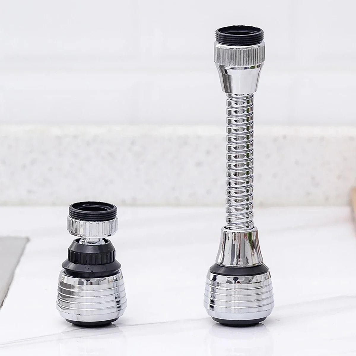 Kitchen Faucet Extender Adjustable Rotating Water Saving Sprinkler Head Attachment