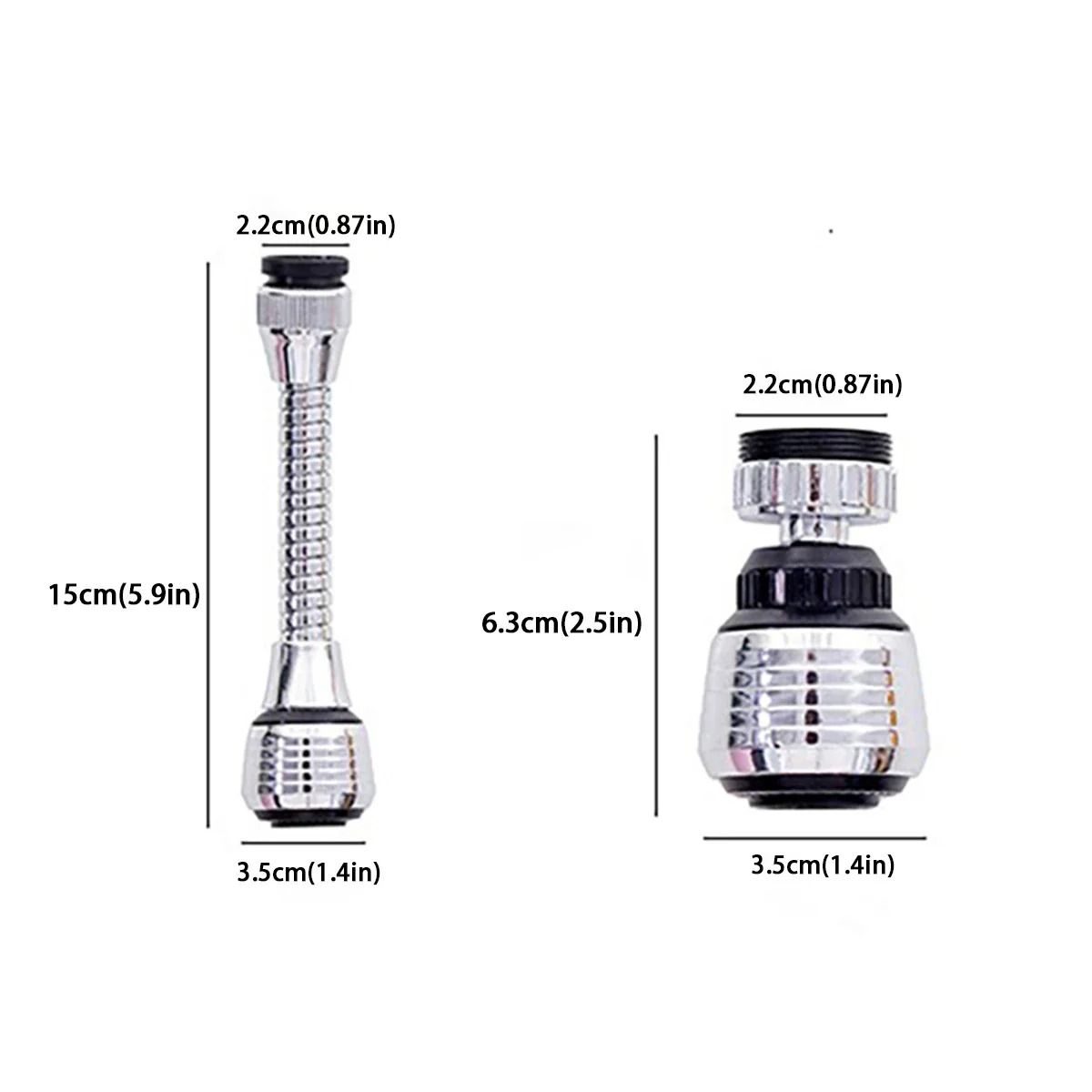 Kitchen Faucet Extender Adjustable Rotating Water Saving Sprinkler Head Attachment