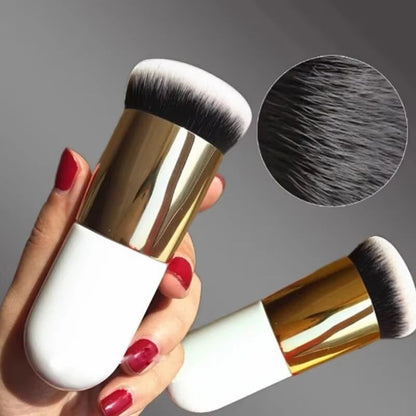 Big Fat Dun Foundation Makeup Brush – Large & Small Mushroom-Style Dual Head for BB Cream & Foundation