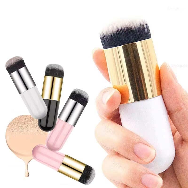 Big Fat Dun Foundation Makeup Brush – Large & Small Mushroom-Style Dual Head for BB Cream & Foundation
