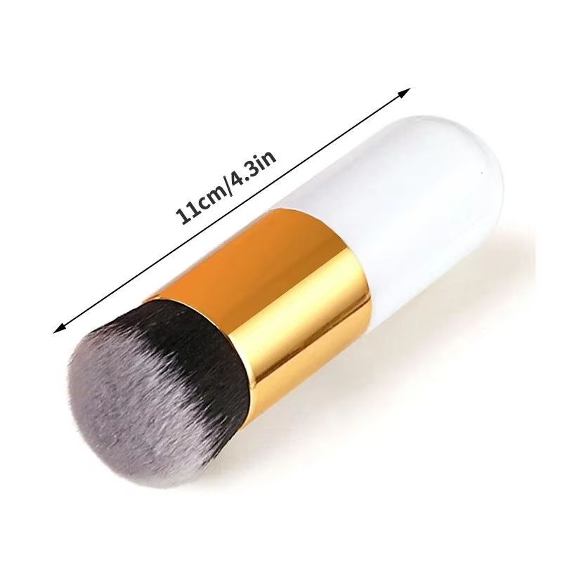 Big Fat Dun Foundation Makeup Brush – Large & Small Mushroom-Style Dual Head for BB Cream & Foundation