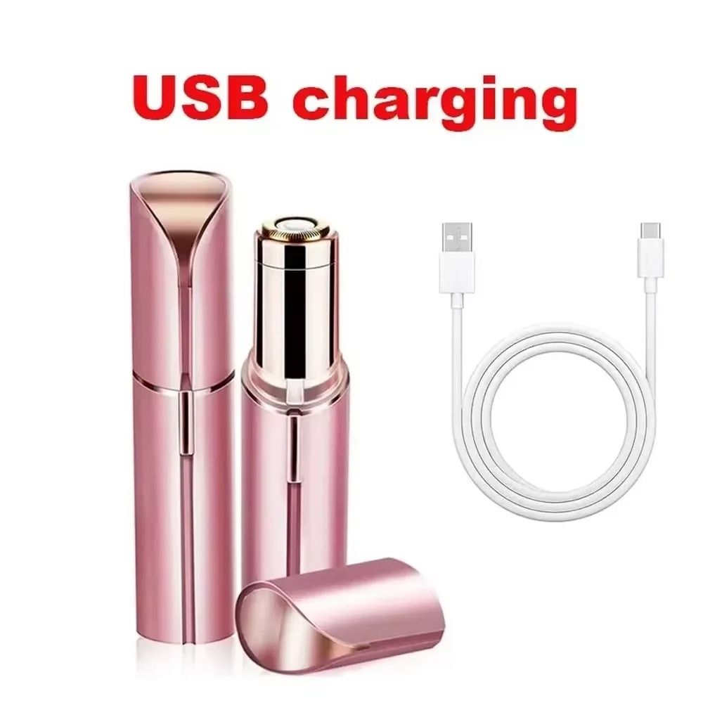Rechargeable 2 in 1 Eyebrow Razor and Hair Shaver with LED Light