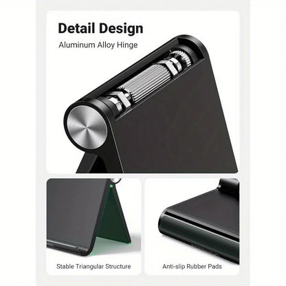 Adjustable Portable Tablet Phone Holder Foldable Desktop Base Strong Device Stability