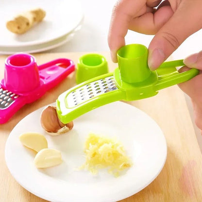 Household Garlic and Ginger Press with Grater and Slicer