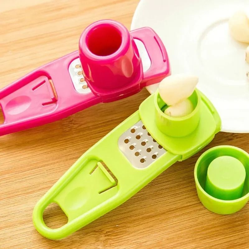 Household Garlic and Ginger Press with Grater and Slicer