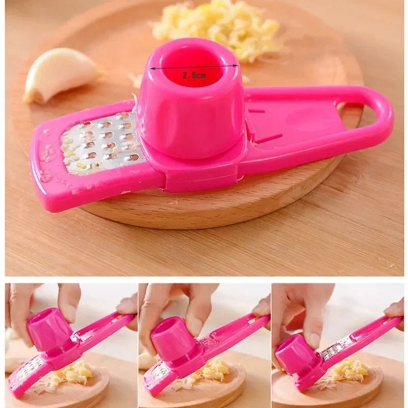 Household Garlic and Ginger Press with Grater and Slicer