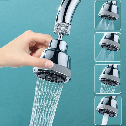 360 Degree Rotating Kitchen Faucet Aerator Four Modes Anti Splash Tap Nozzle Sink Washbasin Adapter