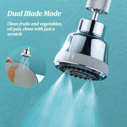360 Degree Rotating Kitchen Faucet Aerator Four Modes Anti Splash Tap Nozzle Sink Washbasin Adapter