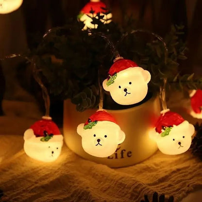 Santa Claus LED String Light Garland