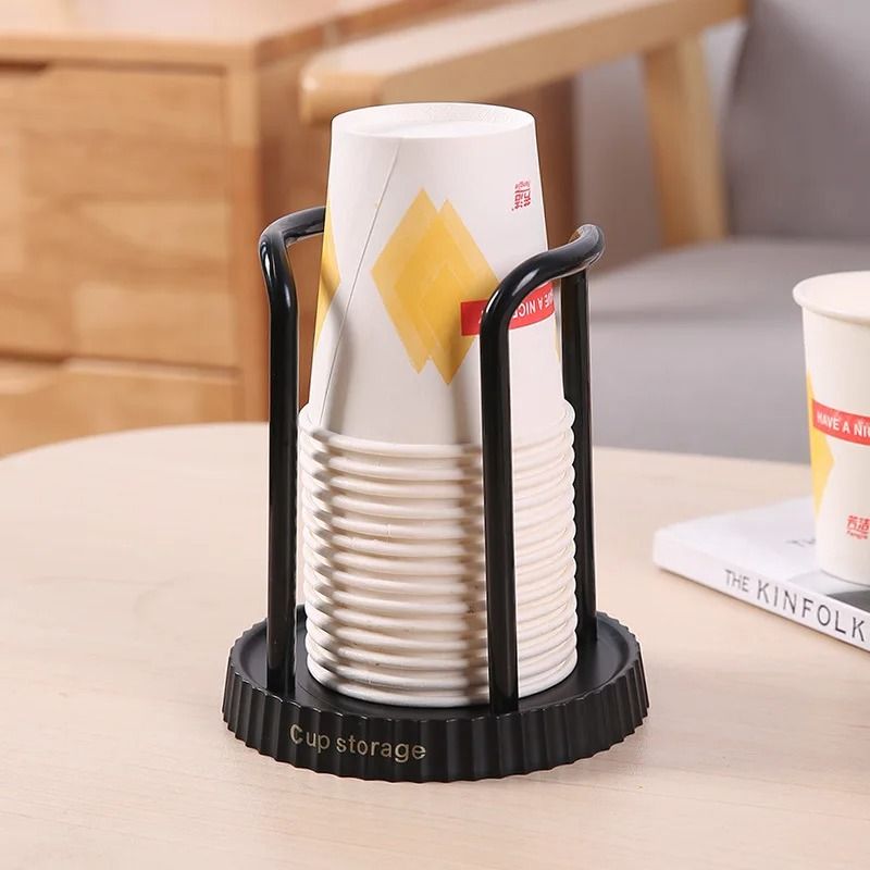 Luxury Disposable Cup Storage Holder Dispenser Rack Shelf for Home