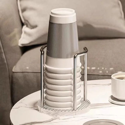 Luxury Disposable Cup Storage Holder Dispenser Rack Shelf for Home