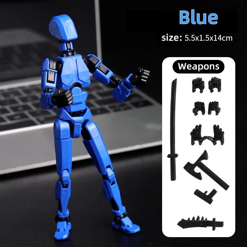 Multi Jointed Movable Shapeshift Robot 3D Printed Mannequin Dummy Action Figure Toy