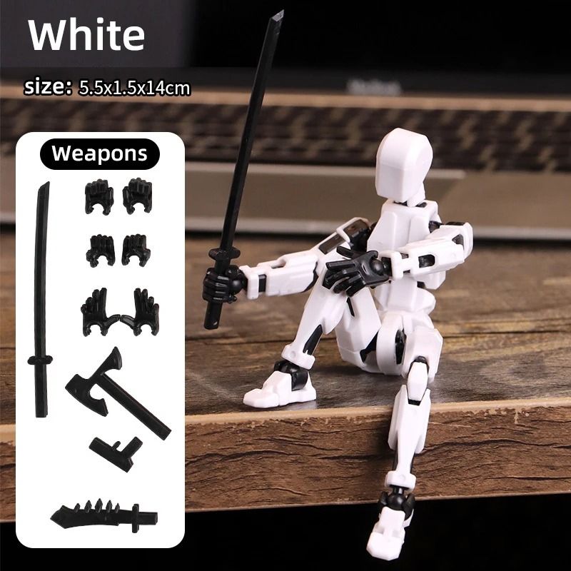 Multi Jointed Movable Shapeshift Robot 3D Printed Mannequin Dummy Action Figure Toy