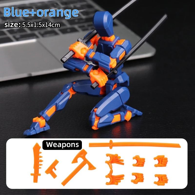 Multi Jointed Movable Shapeshift Robot 3D Printed Mannequin Dummy Action Figure Toy