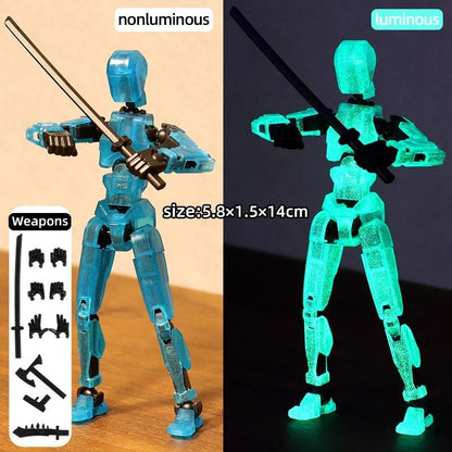 Multi Jointed Movable Shapeshift Robot 3D Printed Mannequin Dummy Action Figure Toy