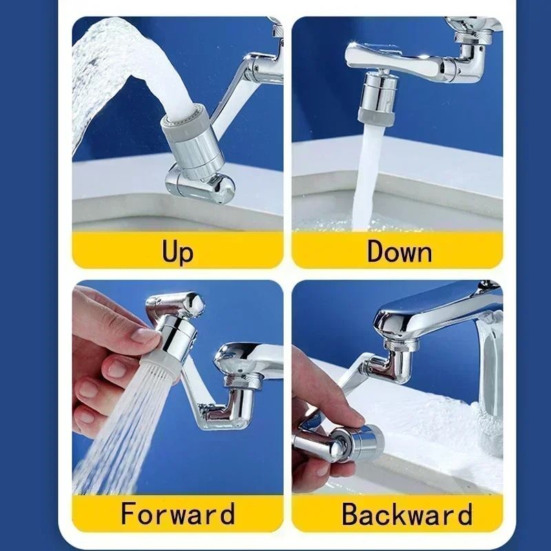 Universal 1080 Degree Rotation Faucet Aerator Mixer Extender Sprayer Head