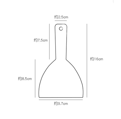 BakeEase Plastic Cake Scraper and Dough Cutter Set