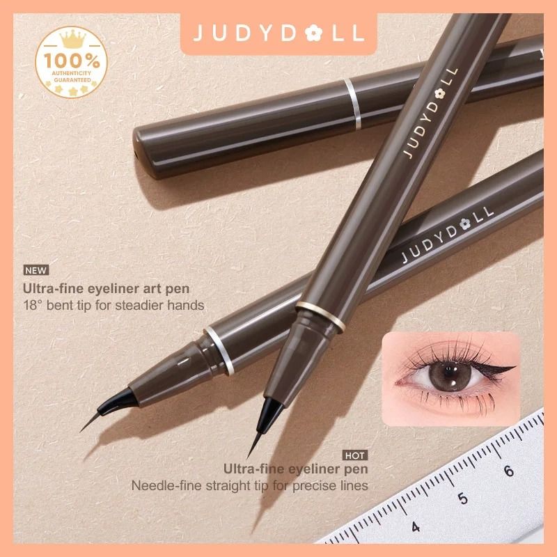 Judydoll Precision Liquid Eyeliner Pen Ultra Fine Tip Waterproof Smudge Proof 24 Hour Long Lasting