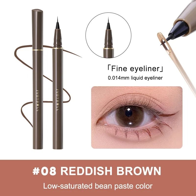 Judydoll Precision Liquid Eyeliner Pen Ultra Fine Tip Waterproof Smudge Proof 24 Hour Long Lasting